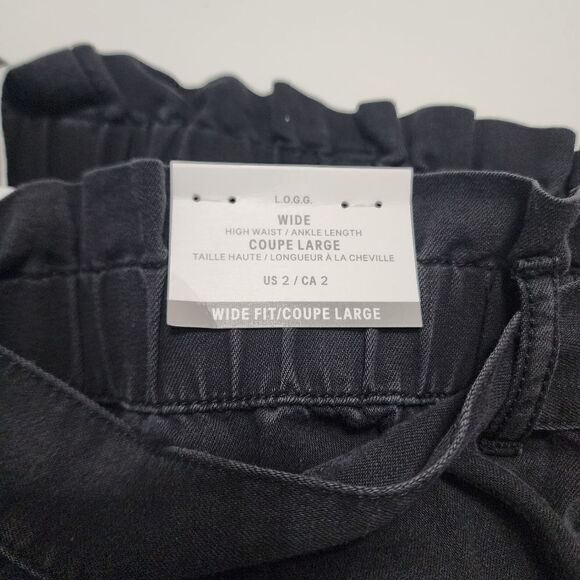 H & M - 2,6 - Wide High Waist Ankle length Denim Pants - Picture 8 of 10